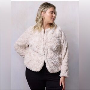 LC Lauren Conrad Faux Fur Jacket